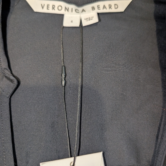 Veronica Beard Afton Black Wrap Dress - Picture 7 of 13